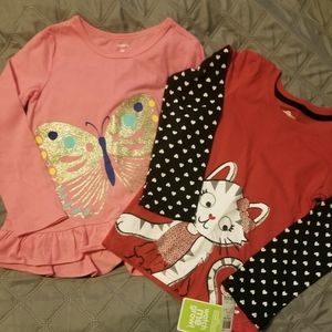 Toddlers Girl's long Sleeves tops NWT Size 4T